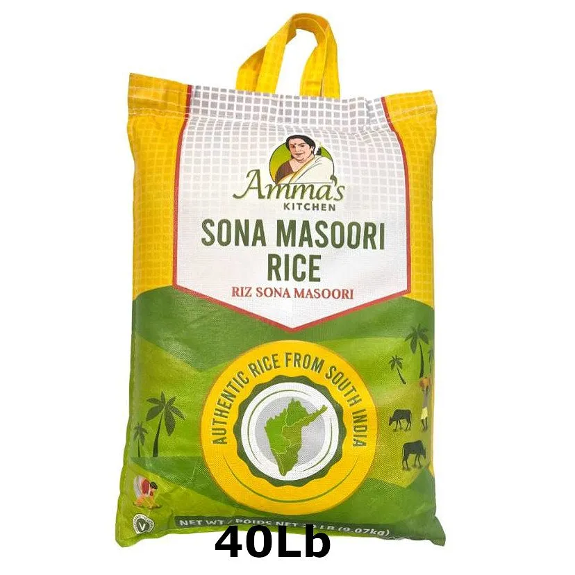 AMMAS SONA MASOORI RICE 40 LB