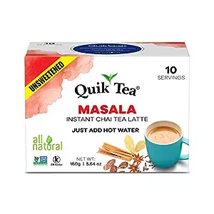 QUICK TEA MASALA CHAI UNSWEETENED 10 BAG