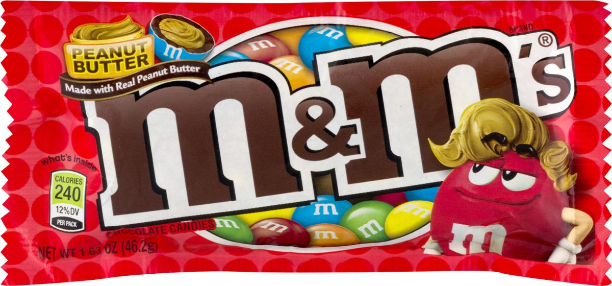 M&M's Peanut Butter Chocolate Candies 1.63 Oz 1.63 OZ
