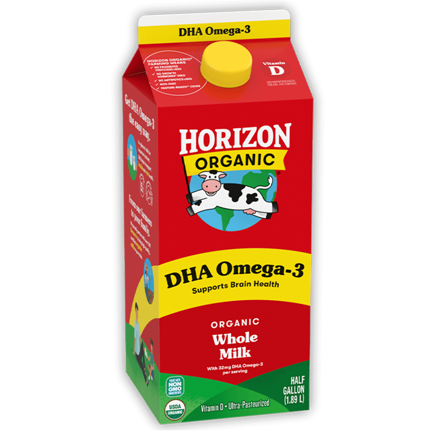HORIZON ORG DHA OMEGA 3 WHOLE MILK 1.89 LTR