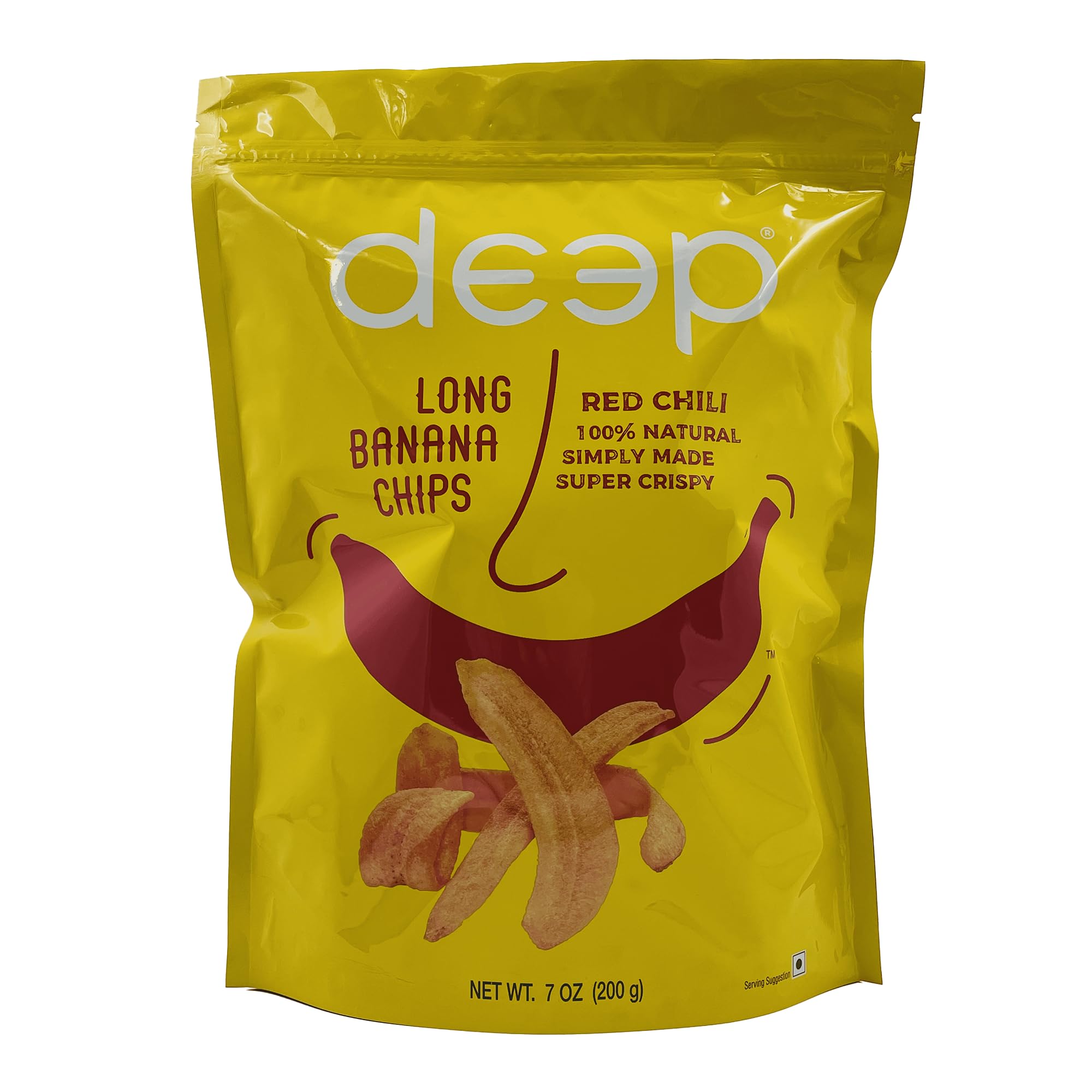 Long Banana Chips Red Chilli Deep 7 OZ