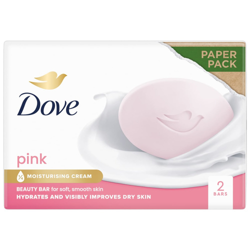 DOVE PINK BATH 2PK  4Z 4 OZ