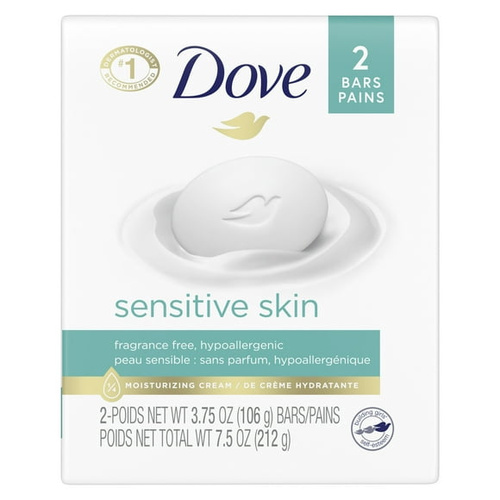 DOVE SENSTV BATH 2PK 3 OZ