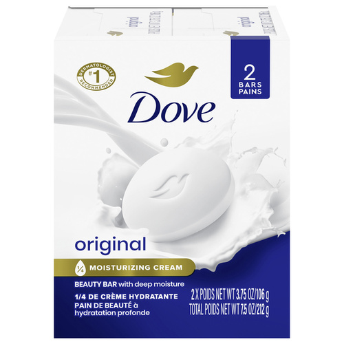 DOVE WHITE BATH 2PK 3 OZ