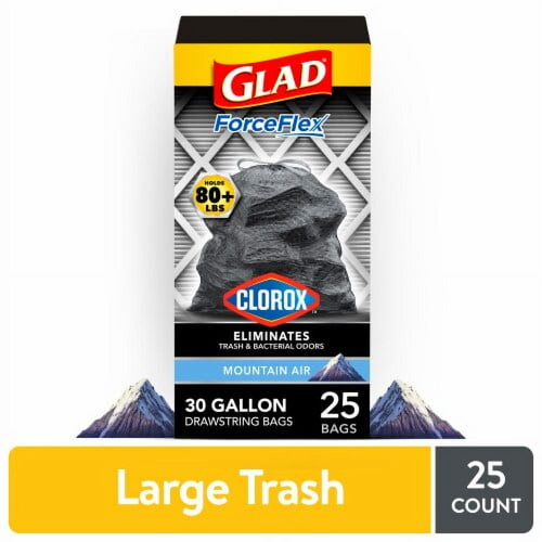 GLAD FORCE TRASH MNT 25 COUNT