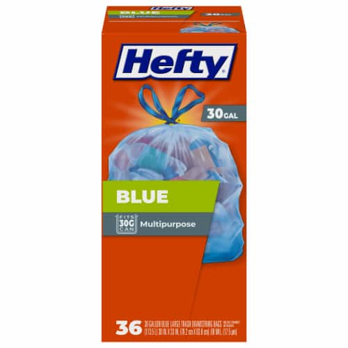 HEFTY TRASH BLUE DRA 36 COUNT