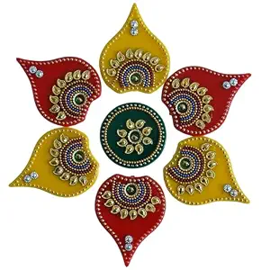 Rangoli 4Pack Diya  4 PCS