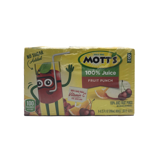 MOTT FRUIT PUNCH 8PK 6 OZ