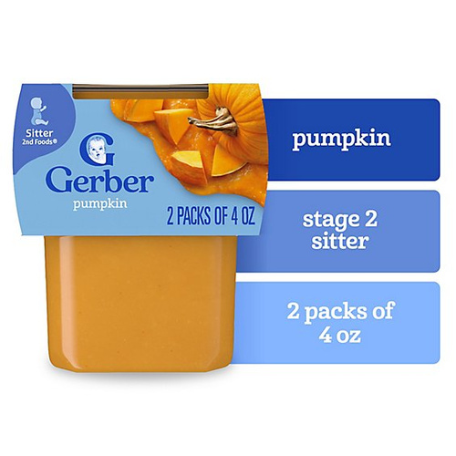 GERBER 2ND PUMPKIN 2 4 OZ