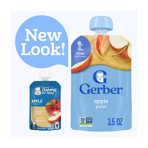 GERB APPLE PUREE 3 OZ