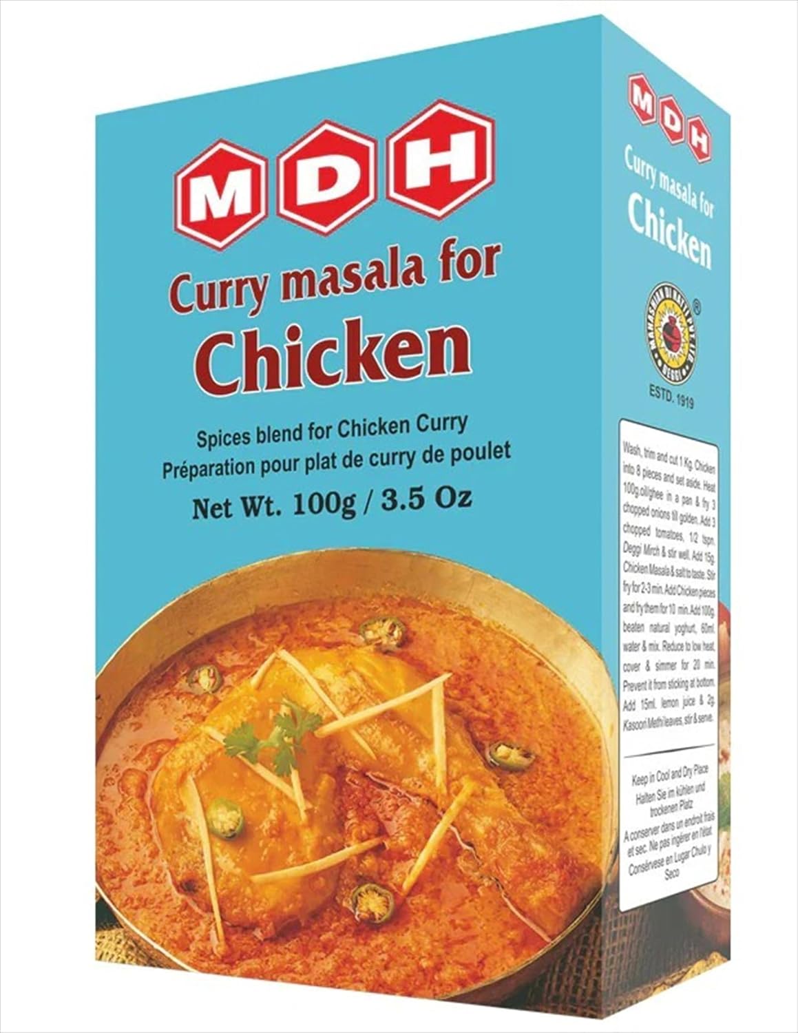 Mdh Chicken Curry Masala 3.5 OZ