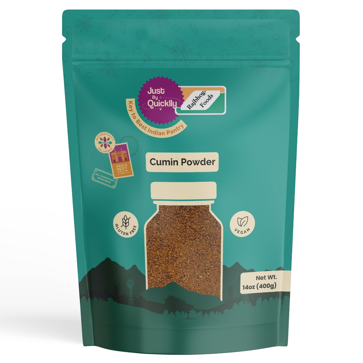 Just By Quicklly Cumin Powder 14 OZ