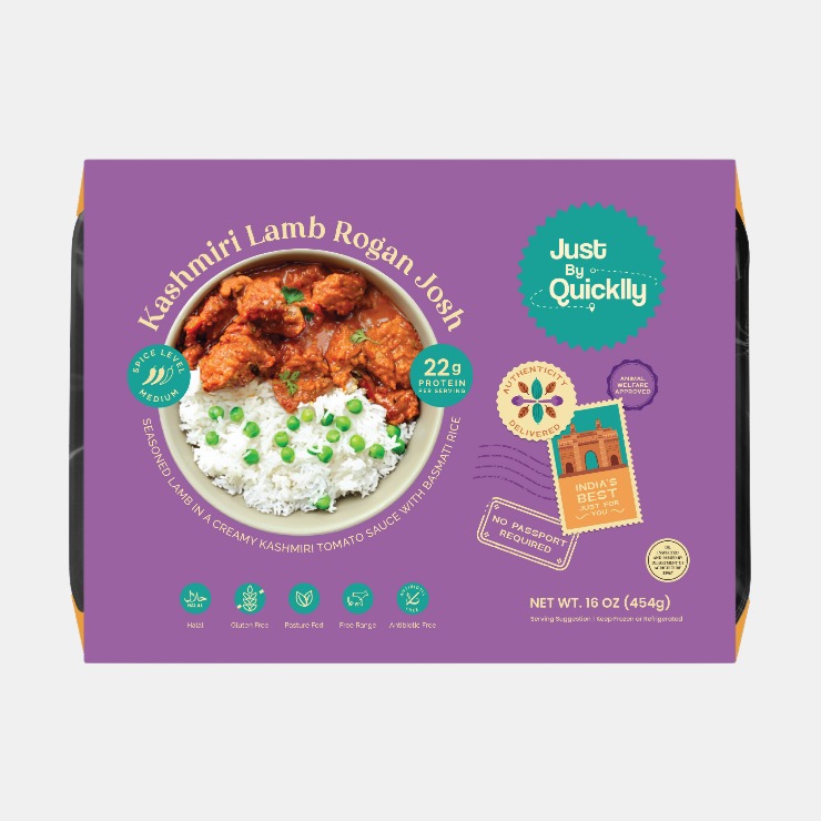 Just By Quicklly Lamb Rogan Josh With Peas Pilaf 16 OZ