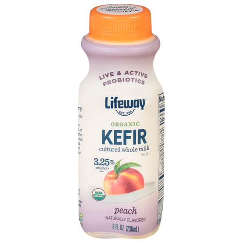 LIFEWAY KEFIR PEACH 8 OZ