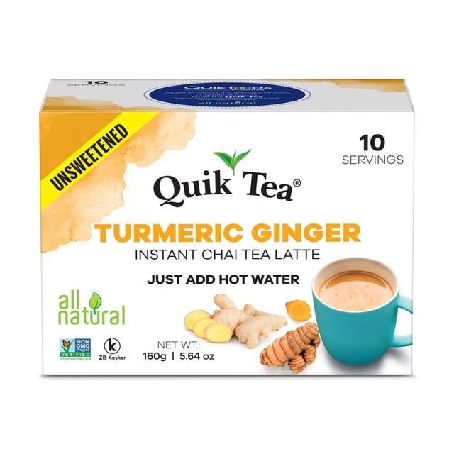 Quik Tea Instant Turmeric Ginger Coffee  10 BAG