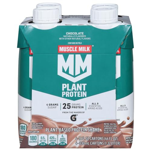 MUSCLE MILK CHOC 4PK 11 OZ