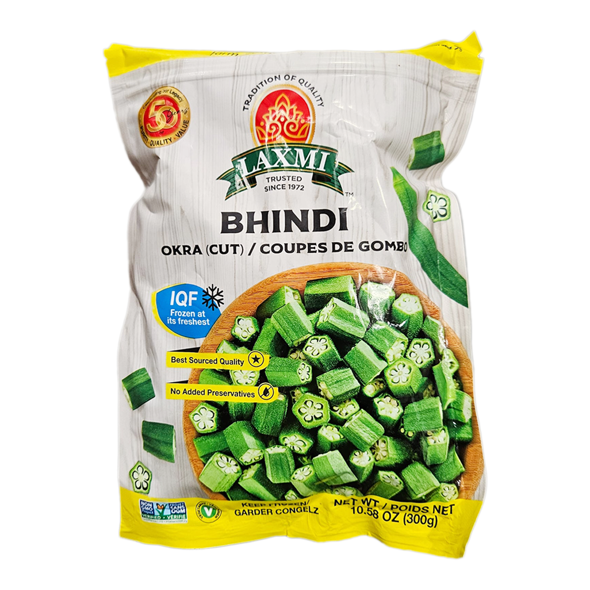 Laxmi Frozen Cut Bhindi Okra  10.5 OZ