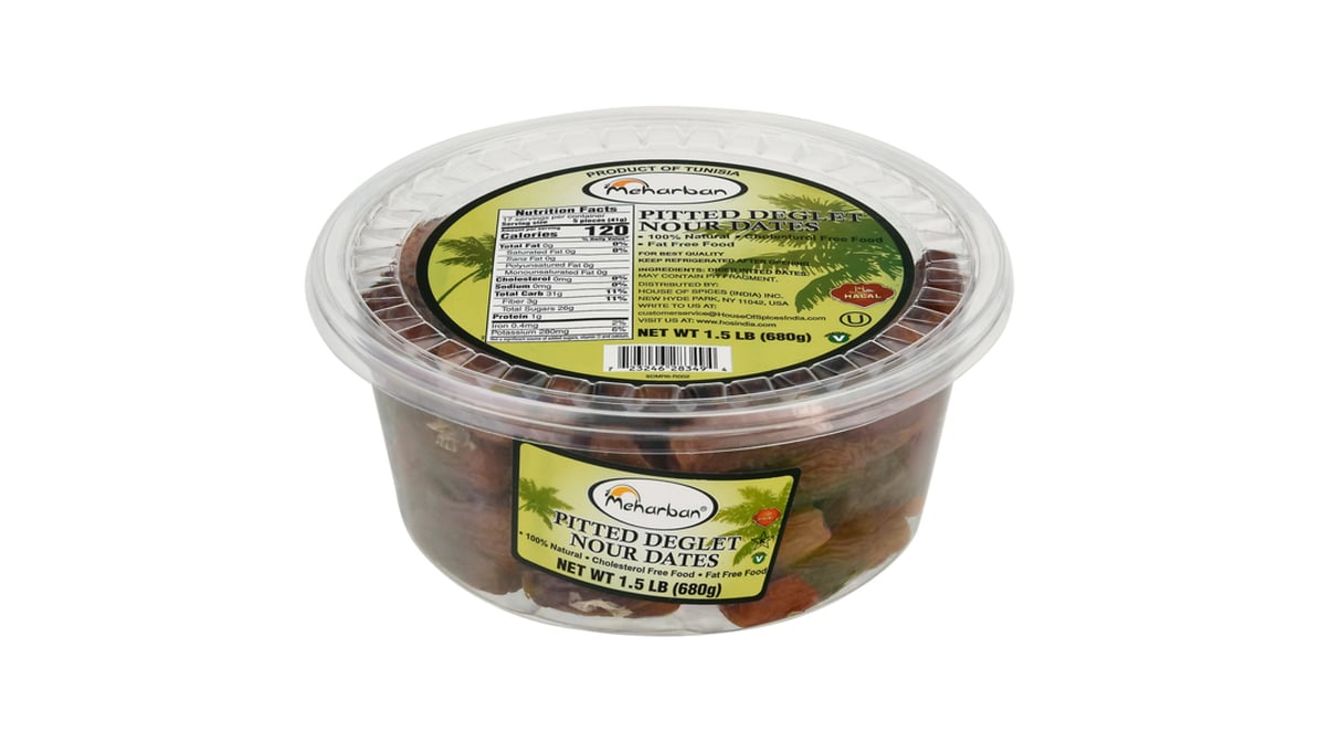Meharban Pitted Deglet Nour Dates 24 OZ
