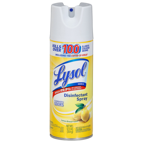 LYSOL SPRAY LEMON BR 12 OZ