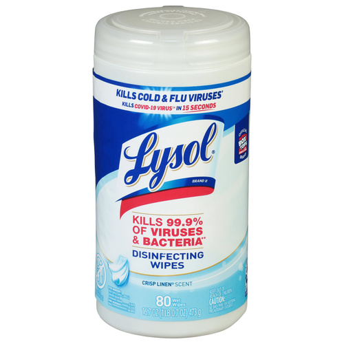 LYSOL WIPES CRISP LI 80 COUNT