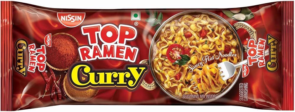 Top Ramen Flat Curry Noodles 280 GM