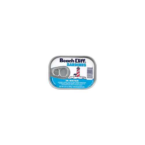 BEACH CLIFF SARDINES IN WATER 3.75 OZ
