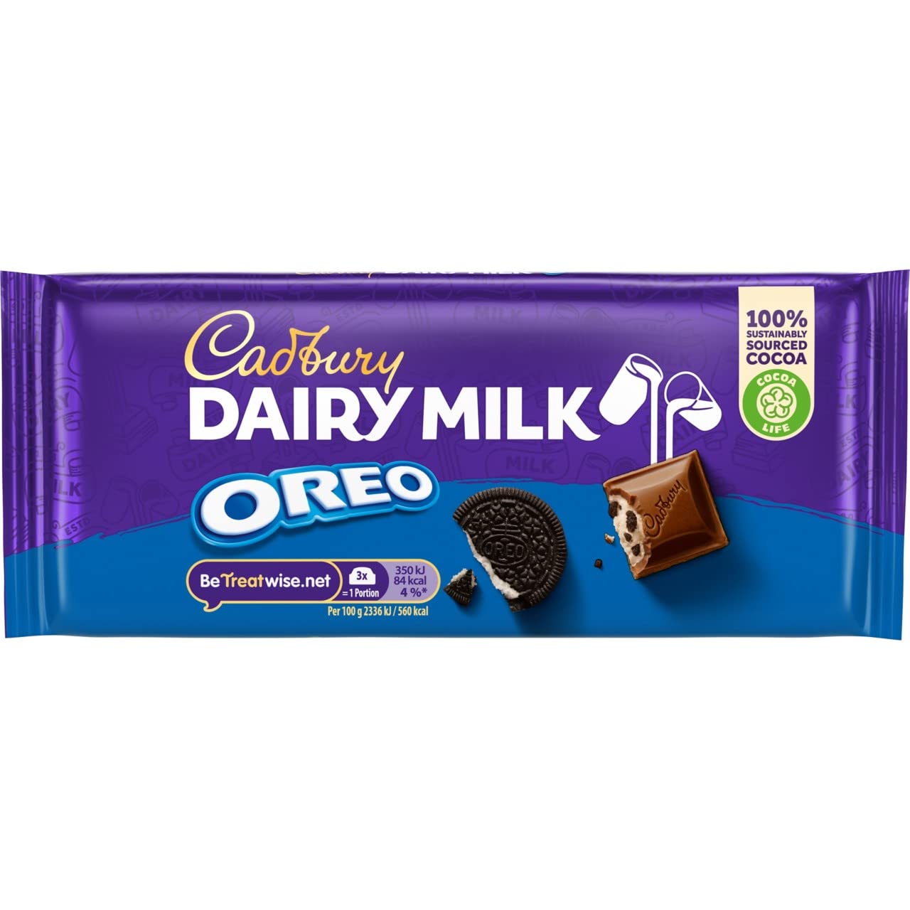 EADBURY DAIRY MILK OREO 120 GM