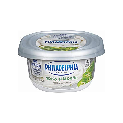 PHILADELPHIA SPICY JALAPENO CREAM CHEESE 0.49 Lbs