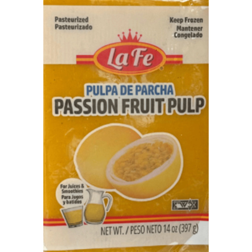 LA FE PASION FRUIT PULP 14 OZ