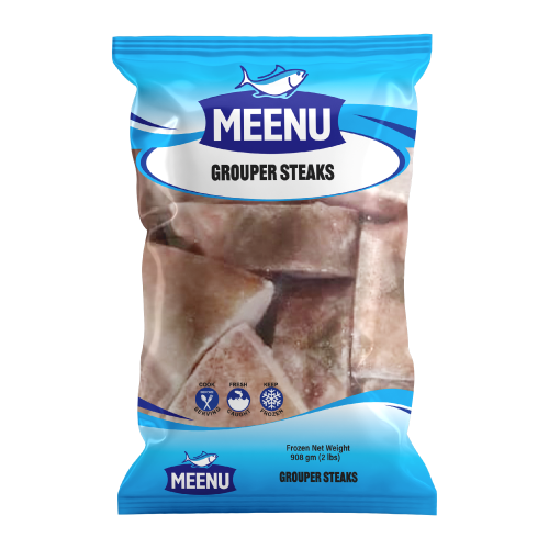 MEENU GROUPER STEAKS 2 LBS