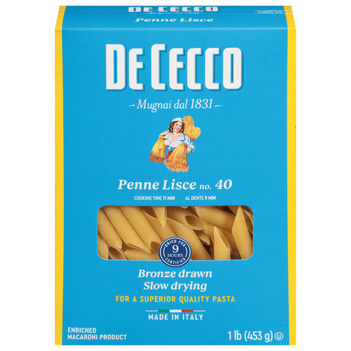 DE CECCO PENNE LISCE 16 OZ