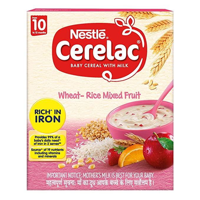 NESTLE CERELAC WHEAT RICE MIXED FRUIT 10 OZ
