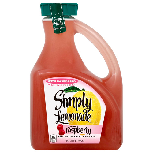 SIMPLY LEMONADE W/RASPBERRY 340 ML