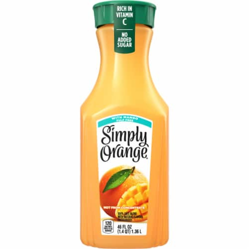 SIMPLY ORANGE W MANG 46 OZ