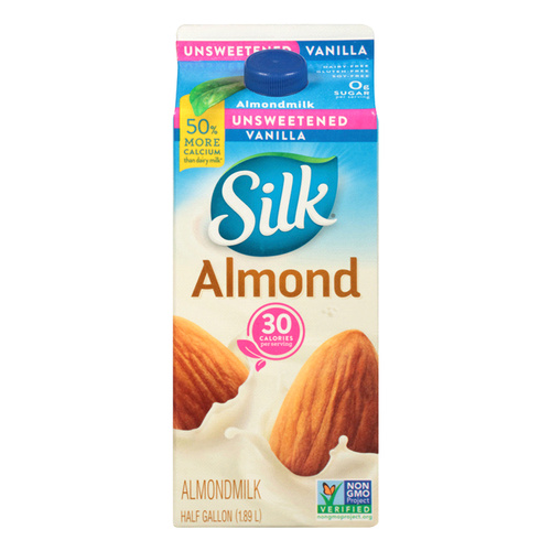 SILK ALMOND MILK UNSWEET VANILLA 1.89 LTR