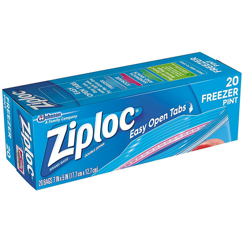 ZIPLOC FREEZER PINT 20 COUNT