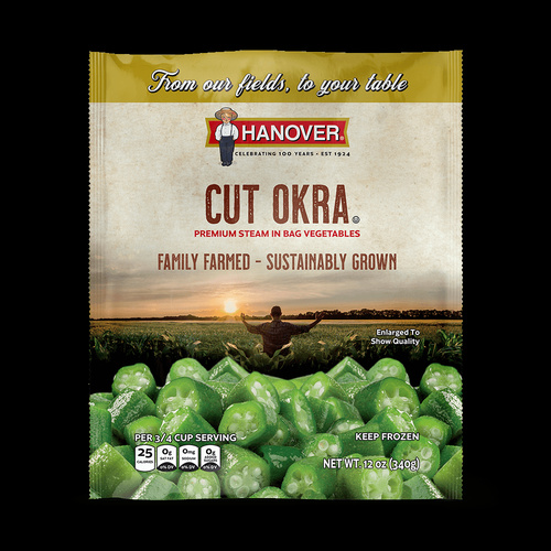 HANOVER CUT OKRA 12 OZ