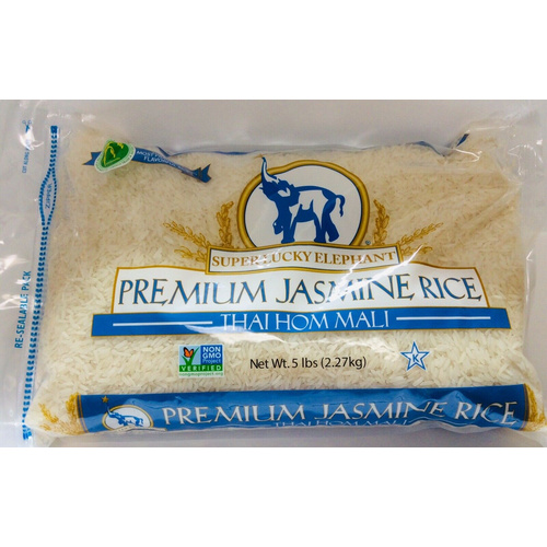 SUPER LUCKY ELEPHANT JASMINE RICE 5 LBS