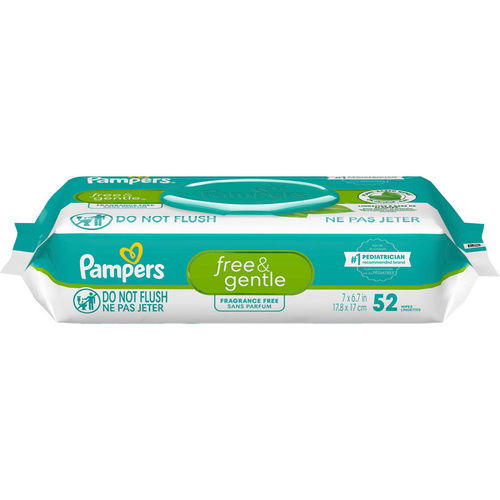 PAMPER FREE&GENTLE W 52 COUNT