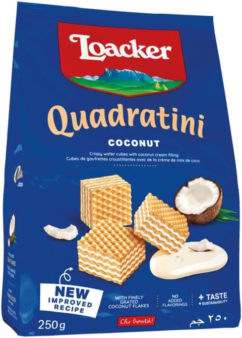 Loacker Quadrtini Coconut 250 GM