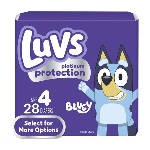 LUVS PLATINUM #4 28 COUNT