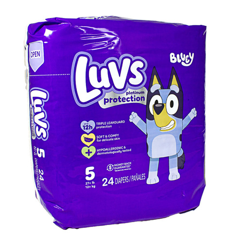 LUVS PLATINUM #5 24 COUNT