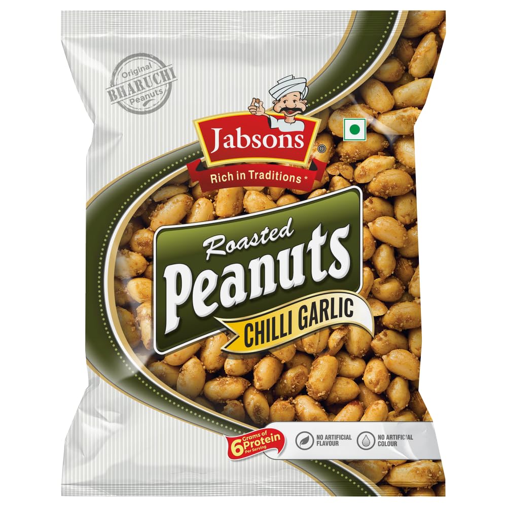 JABSON PEANUT ROASTED WITH CHILLI GARLIC FLAVOR 140 GM
