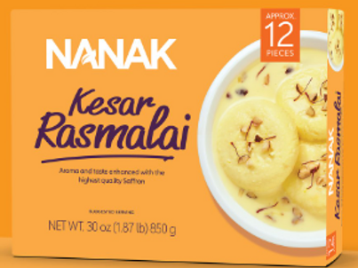 Nanak Kesar Rasmalai 850 GM