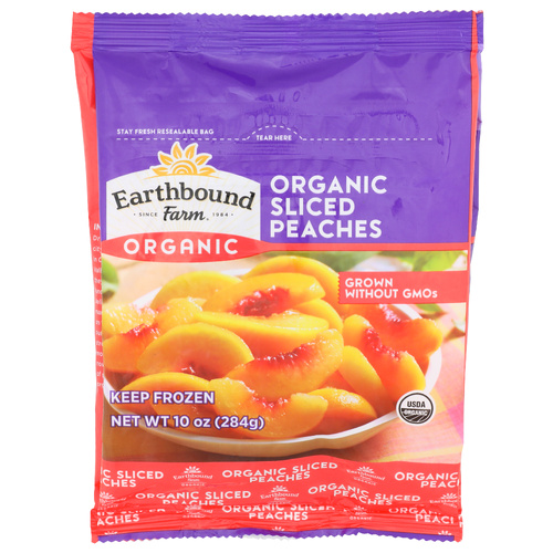 EBF ORG SLICED PEACH 10 OZ