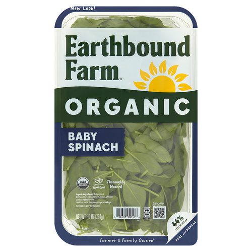 EARTH B ORG. BABY SPINACH 10 OZ