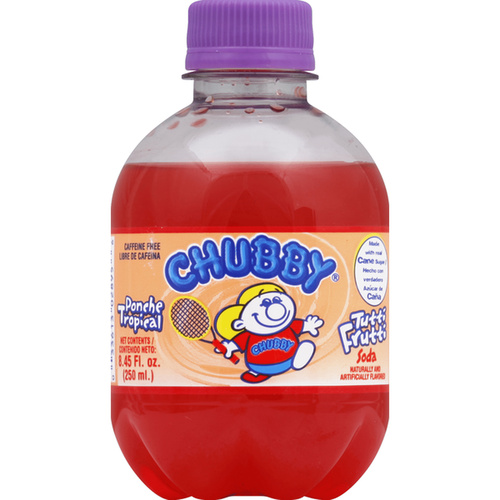 CHUBBY TUTTI  FRUTTI  SODA 8.45 FLOZ