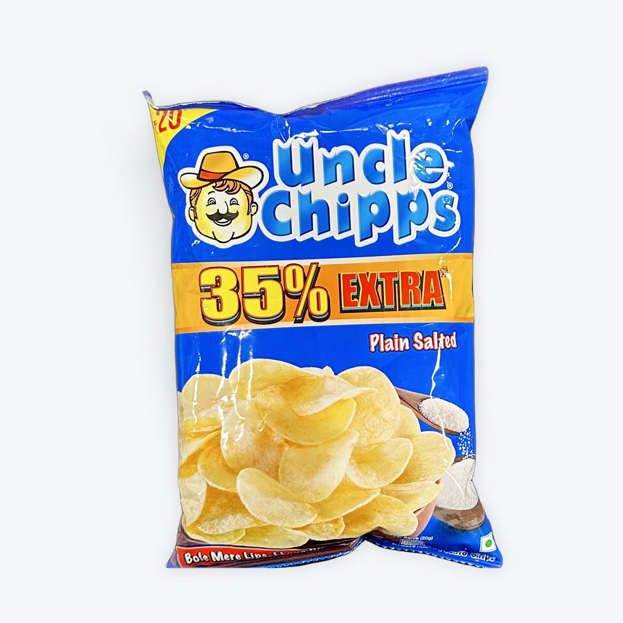 Uncle Chips Plain Salted 55 GM