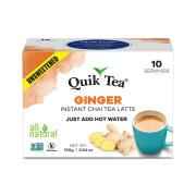 QUICK TEA UNSWEETENED GINGER CHAI 10 COUNT