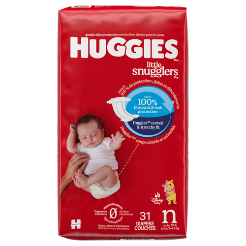 HUGGIES SNUGGLER NEW 31 COUNT